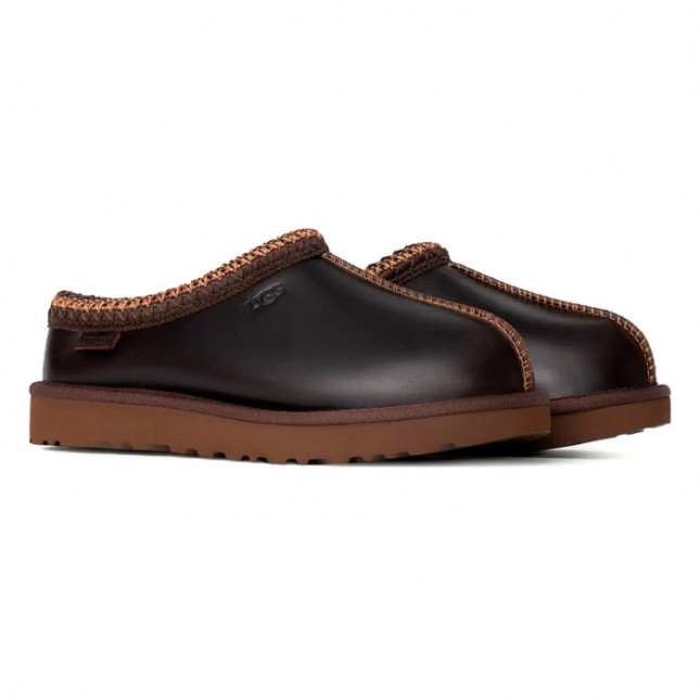 UGG Tasman Slippers Leather Regen Ironwood