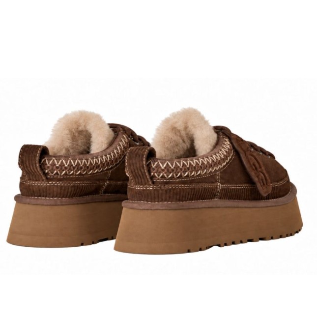 UGG Heritage Lace-Up Slipper Burnt Cedar