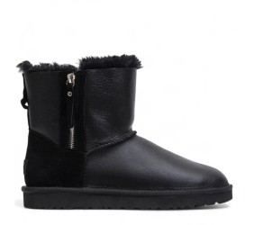 UGG Mens Classic Mini Double Zip Metallic Black