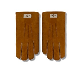 UGG Перчатки Замшевые Женские Коричневые