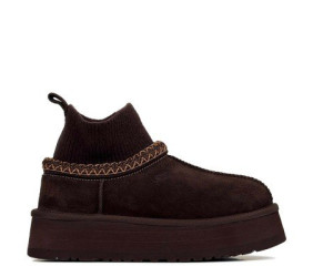 UGG Tazz Knit Platform Chocolate