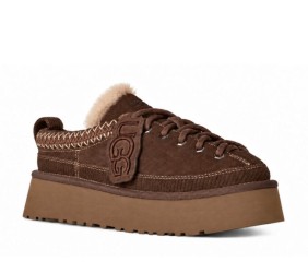 UGG Heritage Lace-Up Slipper Burnt Cedar