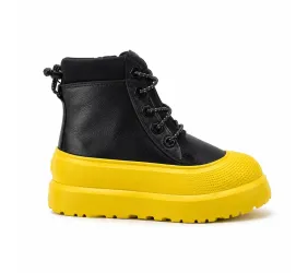 UGG Kids Neumel Hybrid Black Leather Summer