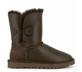 UGG Bailey Button Metallic Chocolate