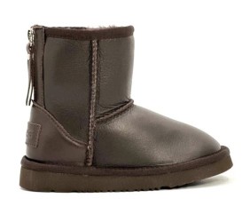 UGG Kids Zip Metallic Chocolate