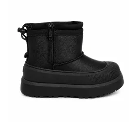 UGG Kids Mini Weather Hybrid Black Leather