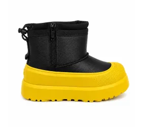 UGG Kids Mini Weather Hybrid Black Leather Summer