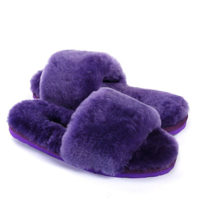 UGG Fluff Slide Slippers Purple