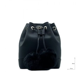 UGG Aaliyah Bucket Crossbody Pom Black UGG Aaliyah Bucket Crossbody Pom Black