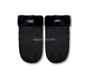 UGG Варежки Замшевые Женские Черные