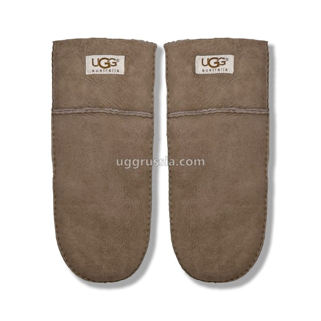 UGG Варежки Замшевые Женские Серые