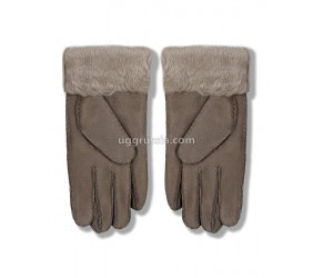 UGG Перчатки Замшевые Женские Серые