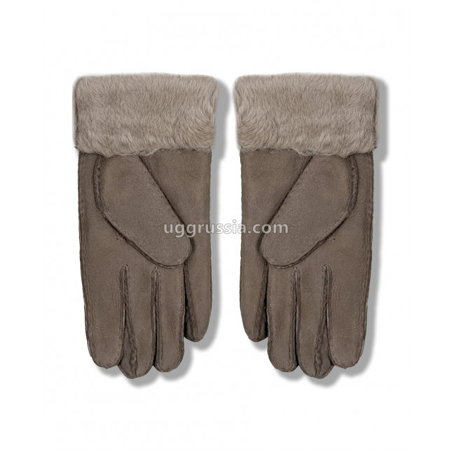 UGG Перчатки Замшевые Женские Серые