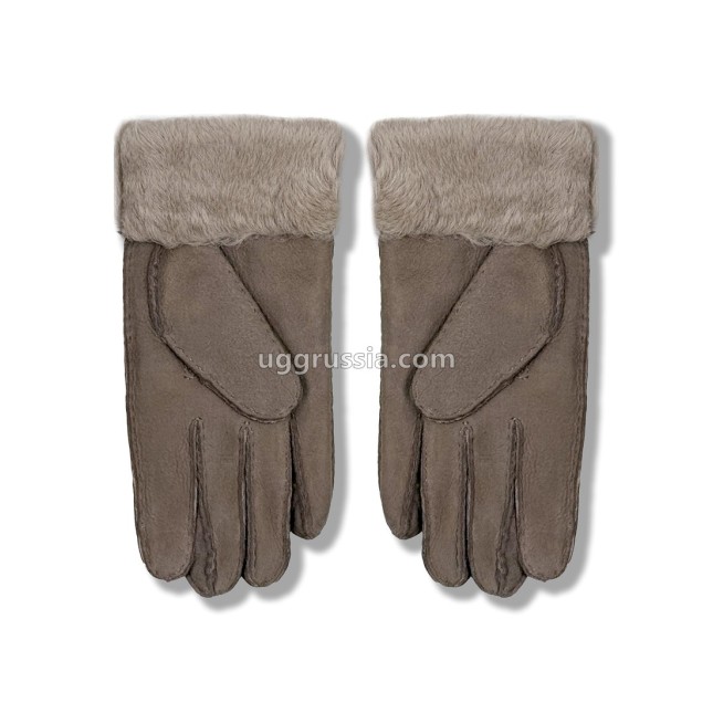 UGG Перчатки Замшевые Женские Серые