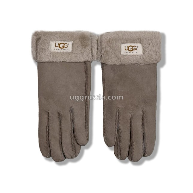 UGG Перчатки Замшевые Женские Серые