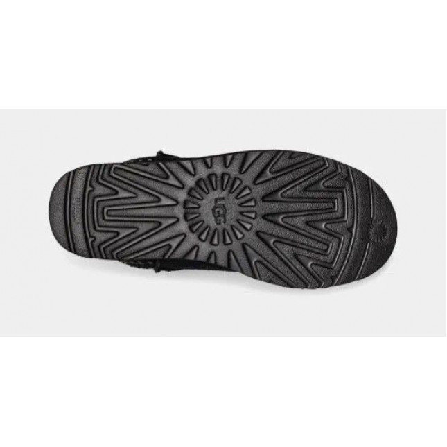 UGG Mens Classic Mini Deco Suede Boot Black