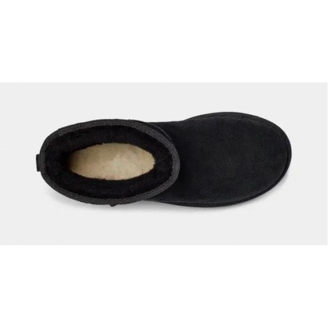 UGG Mens Classic Mini Deco Suede Boot Black
