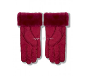 UGG Перчатки Замшевые Женские Розовые