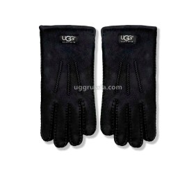 UGG Перчатки Кожаные Мужские Черные