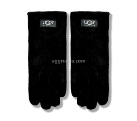 UGG Перчатки Замшевые Мужские Черные