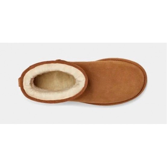 UGG Mens Classic Mini Deco Suede Boot Chestnut