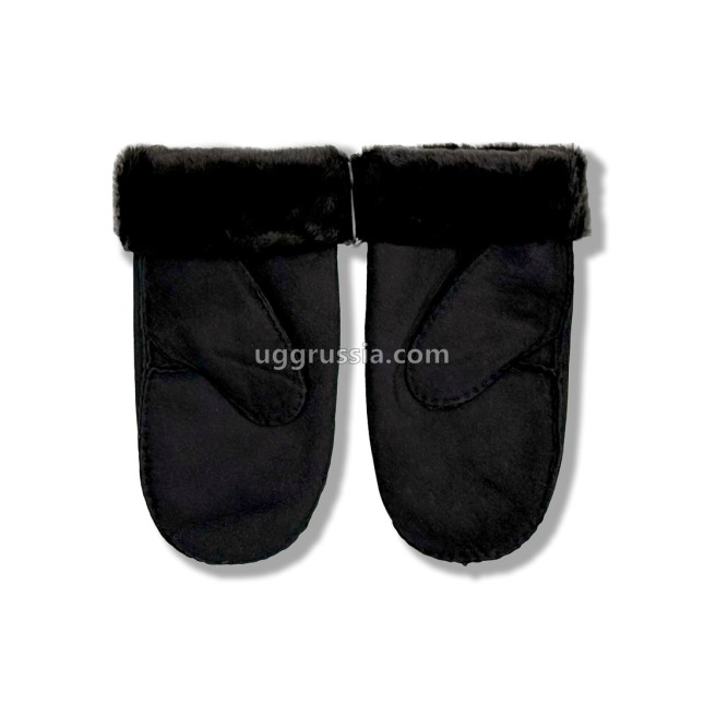UGG Варежки Замшевые Мужские Черные