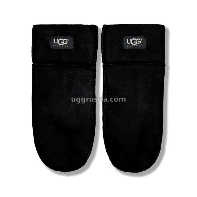 UGG Варежки Замшевые Мужские Черные