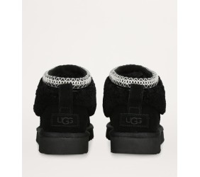UGG Ultra Mini Lack Maxi Curly Boot Black