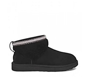 UGG Ultra Mini Lack Maxi Curly Boot Black