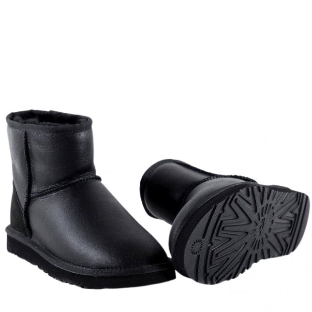 UGG Classic Mini Metallic Black