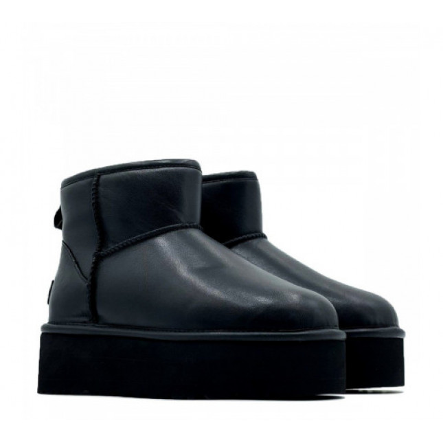UGG Classic Mini Platform Leather Black