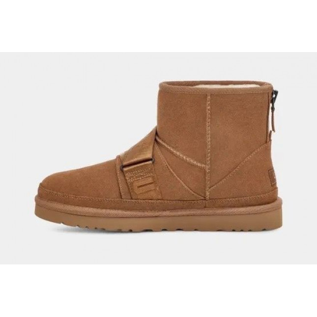 UGG Mens Classic Mini Quickclick Boot Chestnut