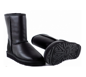 UGG Classic Short Metallic Black