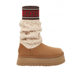 UGG Classic Sweater Letter Chestnut