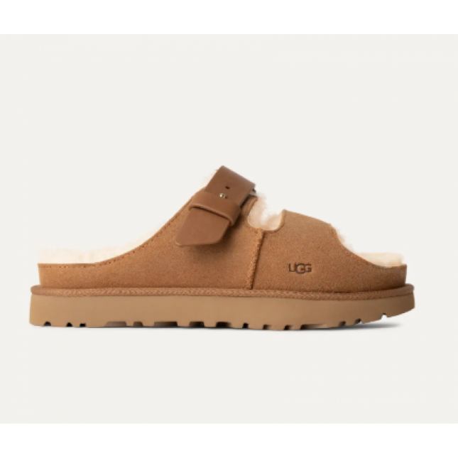 UGG Greenport Strap Slide Chestnut