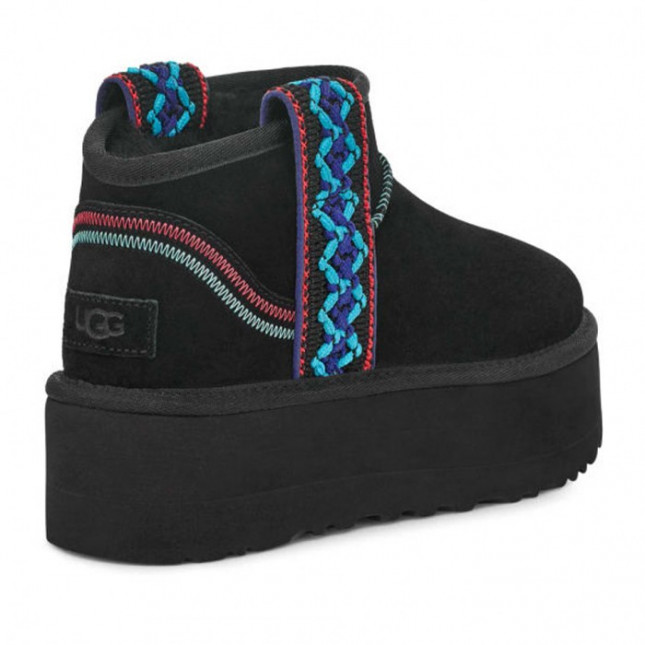 UGG Classic Ultra Mini Braid Platform Black