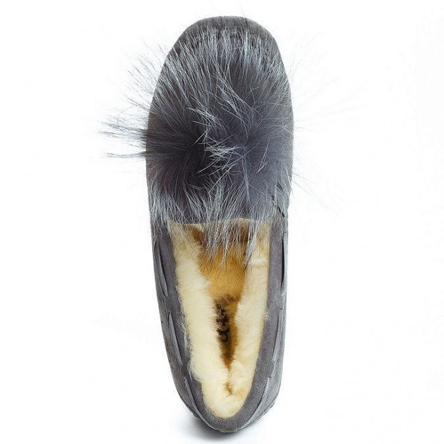 UGG Dakota Pom Pom Grey