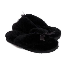 UGG Fluff Flip Flop II Black