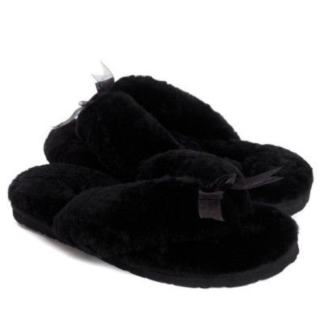 UGG Fluff Flip Flop II Black