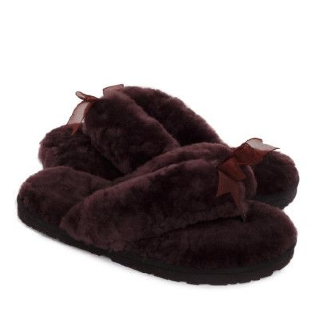 UGG Fluff Flip Flop II Chocolate