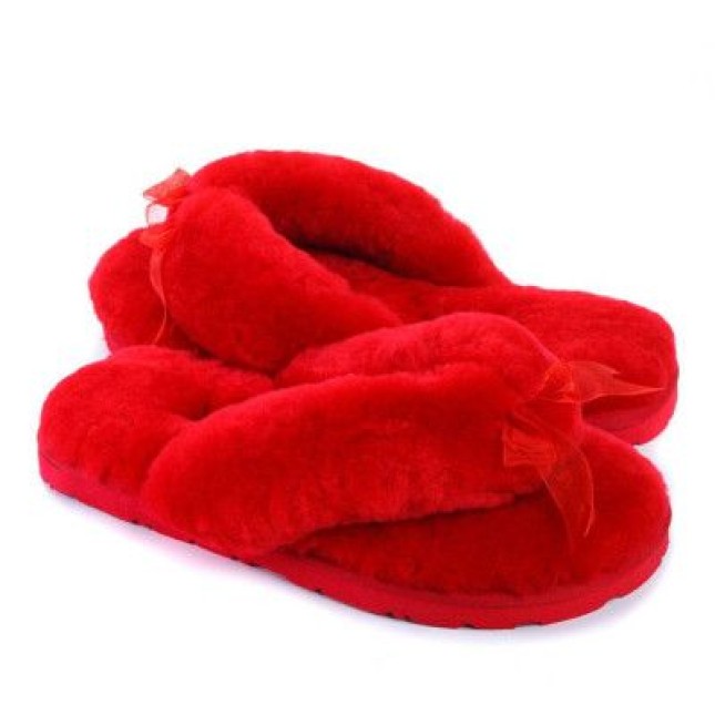 UGG Fluff Flip Flop II Red
