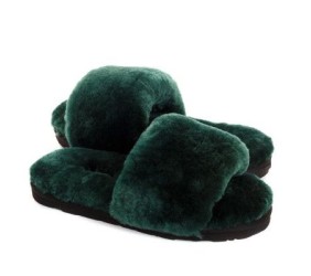 UGG Fluff Slide Slippers Dark Green UGG Fluff Slide Slippers Dark Green
