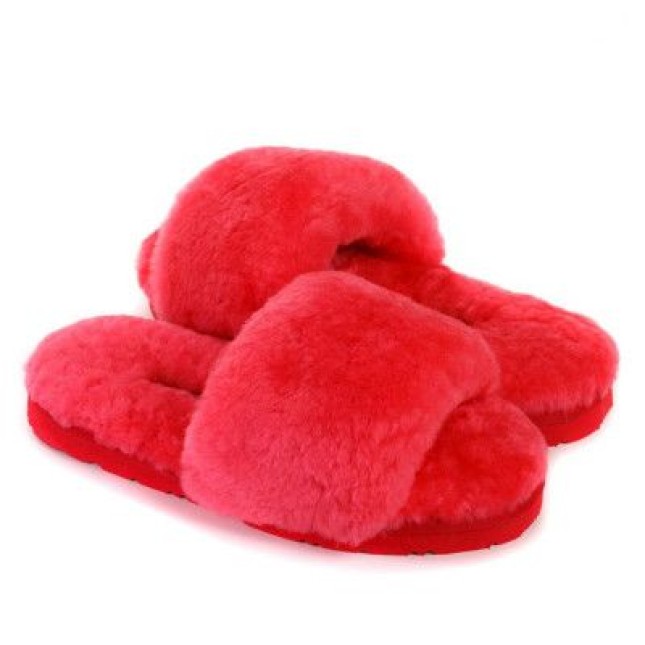 UGG Fluff Slide Slippers Watermelonred