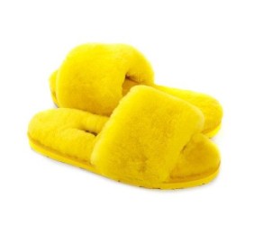 UGG Fluff Slide Slippers Yellow UGG Fluff Slide Slippers Yellow