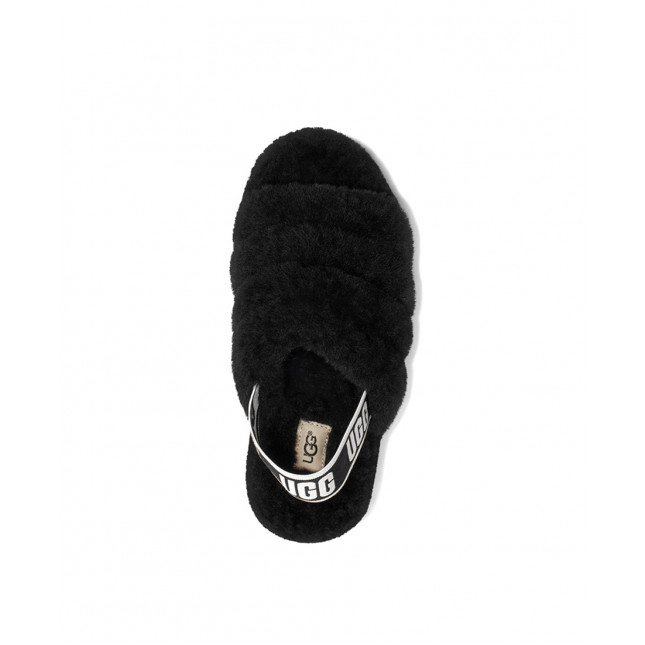 UGG Fluff Yeah Slide-Black