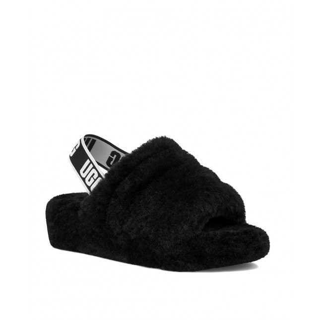 UGG Fluff Yeah Slide-Black