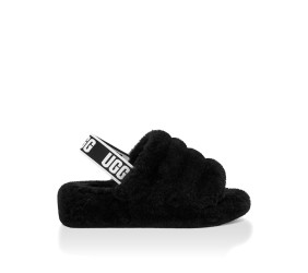 UGG Fluff Yeah Slide-Black