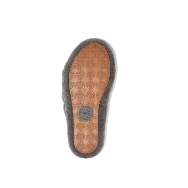 UGG Fluff Yeah Slide-Grey