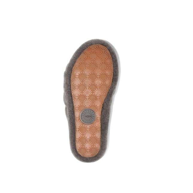 UGG Fluff Yeah Slide-Grey