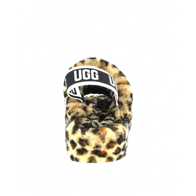 UGG Fluff Yeah Slide-Leopard